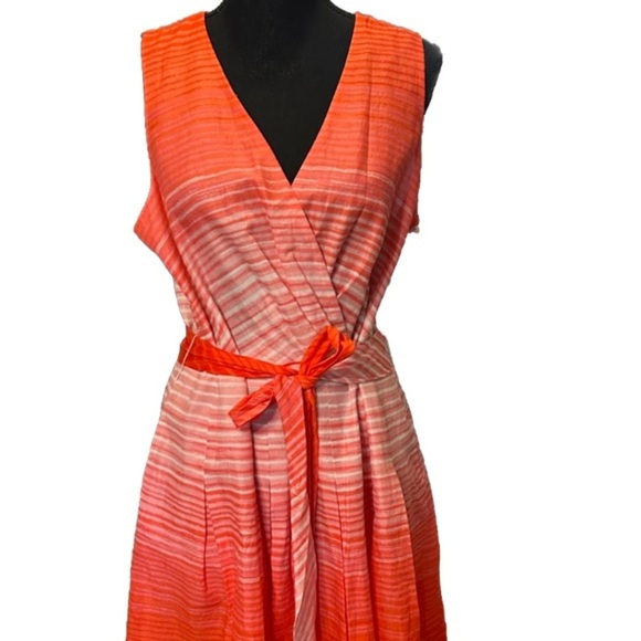 Evan Picone NWT Orange and‎ Pink Ombré Dress, Size 16. - Picture 1 of 7